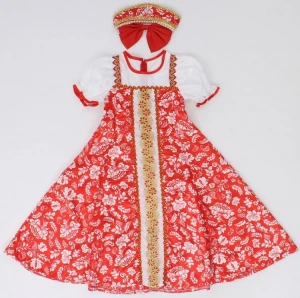 Детский Русский Народный костюм «Алёнка» для девочек