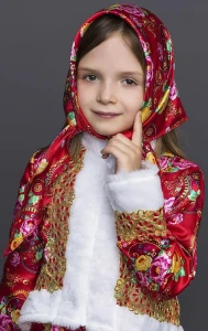 Детский маскарадный костюм «Масленица» для девочек