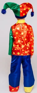 Детский карнавальный костюм Скоморох «Гороховый» для мальчиков и девочек