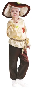 Детский карнавальный костюм «Белый Гриб» для мальчиков и девочек