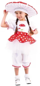 Детский маскарадный костюм Гриб «Мухомор» для девочек