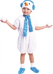 Карнавальный костюм «Снеговичок» для мальчиков и девочек