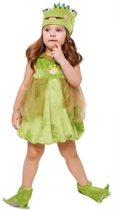Детский карнавальный костюм Лягушка «Златка» для девочек
