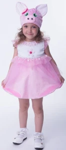Детский карнавальный костюм Свинка «Мими» для девочек