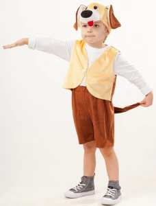 Детский карнавальный костюм Собака «Песик Тобик» для мальчиков и девочек