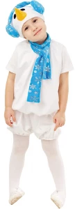 Детский новогодний костюм Снеговик «Крош» для мальчиков и девочек