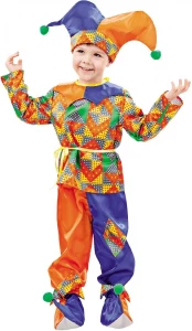 Карнавальный костюм «Петрушка» для мальчиков и девочек