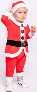 Детский карнавальный костюм «Санта» для малышей