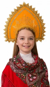 Русский Народный головной убор Кокошник «Зорюшка» для детей
