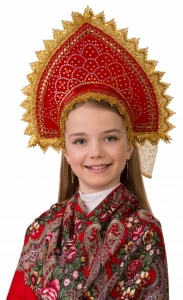 Русский Народный головной убор Кокошник «Сказочный» для детей