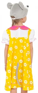 Детский карнавальный костюм Мышка «Норушка» (в жёлтом)