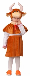 Детский карнавальный костюм Коровка «Брусничка» для девочек