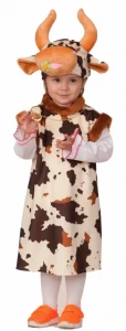 Детский карнавальный костюм Коровка «Ромашка» для девочек