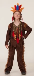Карнавальный костюм «Индеец» для мальчиков