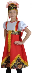 Карнавальный костюм «Хохлома» для девочек