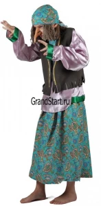 Карнавальный костюм «Бабка Ёжка» для девочек