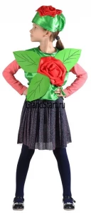 Карнавальный костюм Цветок «Роза» детский