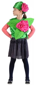 Карнавальный костюм Цветок «Роза» детский