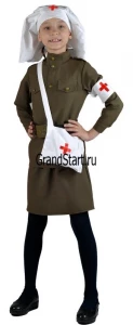 Карнавальный костюм «Военная Медсестра» детский