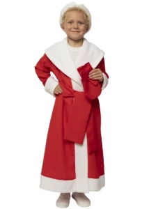 Детский новогодний костюм «Дед Мороз» (красный) для мальчиков