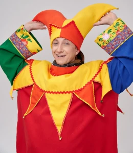 Карнавальный костюм «Скоморох» (на верхнюю одежду) для взрослых