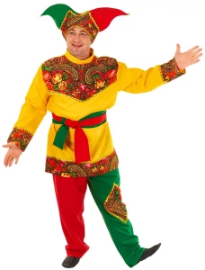 Карнавальный костюм Скоморох «Царский» для взрослых