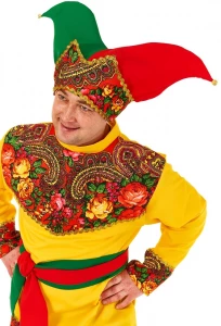 Карнавальный костюм Скоморох «Царский» для взрослых