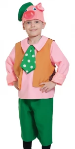Карнавальный костюм «Поросёнок» (с галстуком) детский