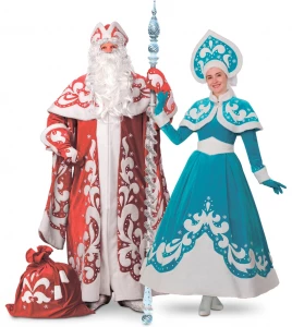Новогодний костюм Дед Мороз «Премиум» для взрослых