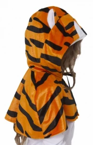 Карнавальный костюм «Тигр» (накидка с капюшоном) детский