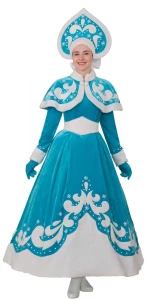 Новогодний костюм Снегурочка «Премиум» женский