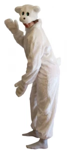 Маскарадный костюм Белый «Медведь» для взрослых