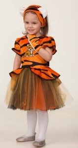 Карнавальный костюм «Тигряша» для девочек