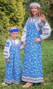 Русский Народный Фольклорный костюм «Машенька» для взрослых