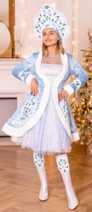 Карнавальный костюм Снегурочка «Боярская» для взрослых