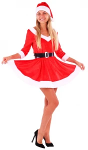 Карнавальный костюм «Мисс Санта» женский