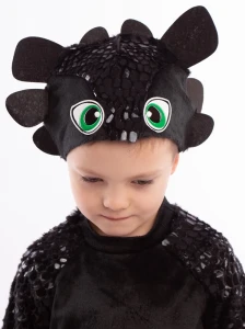 Карнавальный костюм «Дракон» (чёрный) детский