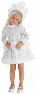Карнавальный костюм Снегурочка «Малышка» для девочек