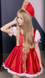 Детский карнавальный костюм «Забава» для девочек
