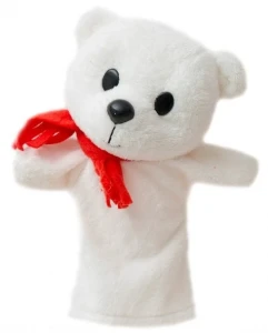Кукла игрушка Би-Ба-Бо «Белый Медведь» (кукла-перчатка)