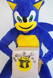 Аниматорский костюм «Соник» (Sonic) мужской