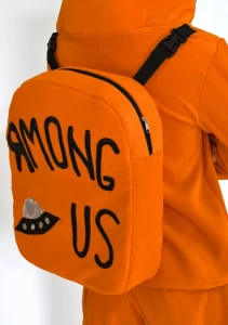 Аниматорский костюм «Among Us» оранжевый