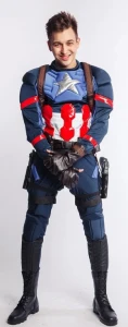 Аниматорский костюм «Капитан Америка» для взрослых