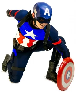Аниматорский костюм «Капитан Америка» для взрослых