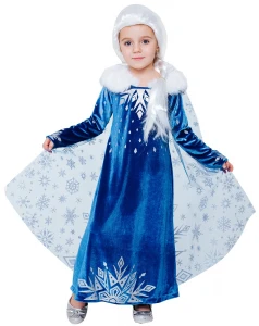 Карнавальный костюм Эльза «Зимняя» для девочек
