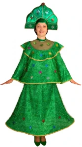 Карнавальный костюм «Елка» женский