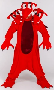 Карнавальный костюм «Змей Горыныч» (Трехглавый) для взрослых