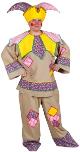 Карнавальный костюм Скоморох «Гришка» для взрослых