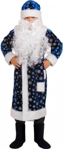 Новогодний костюм Дед Мороз «Снежный» детский