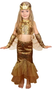 Маскарадный костюм «Золотая Рыбка» для девочек